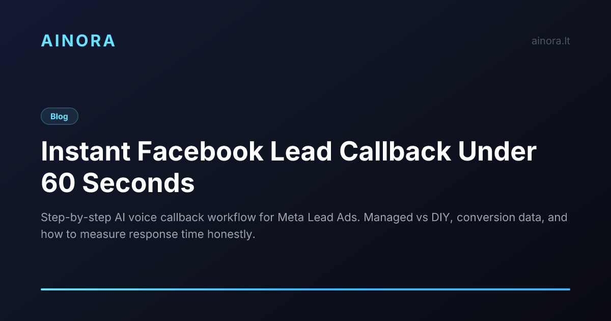 Best AI for Instant Facebook Lead Callback Under 60 Seconds (2026)
