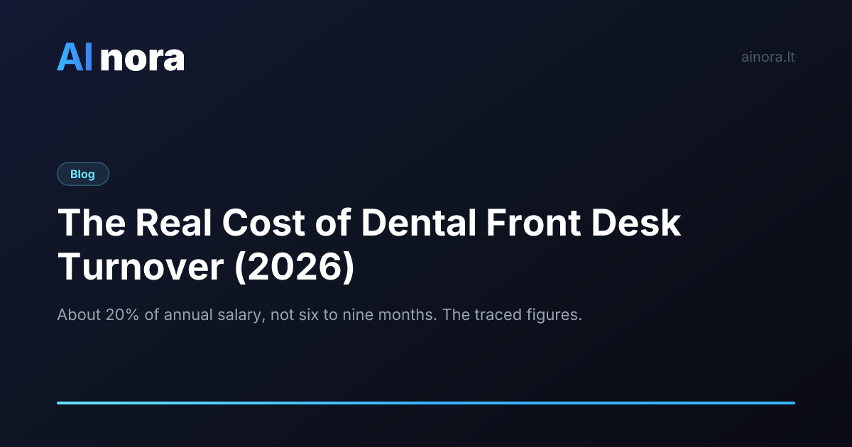 The True Cost of Dental Front Desk Turnover (2026 Data)