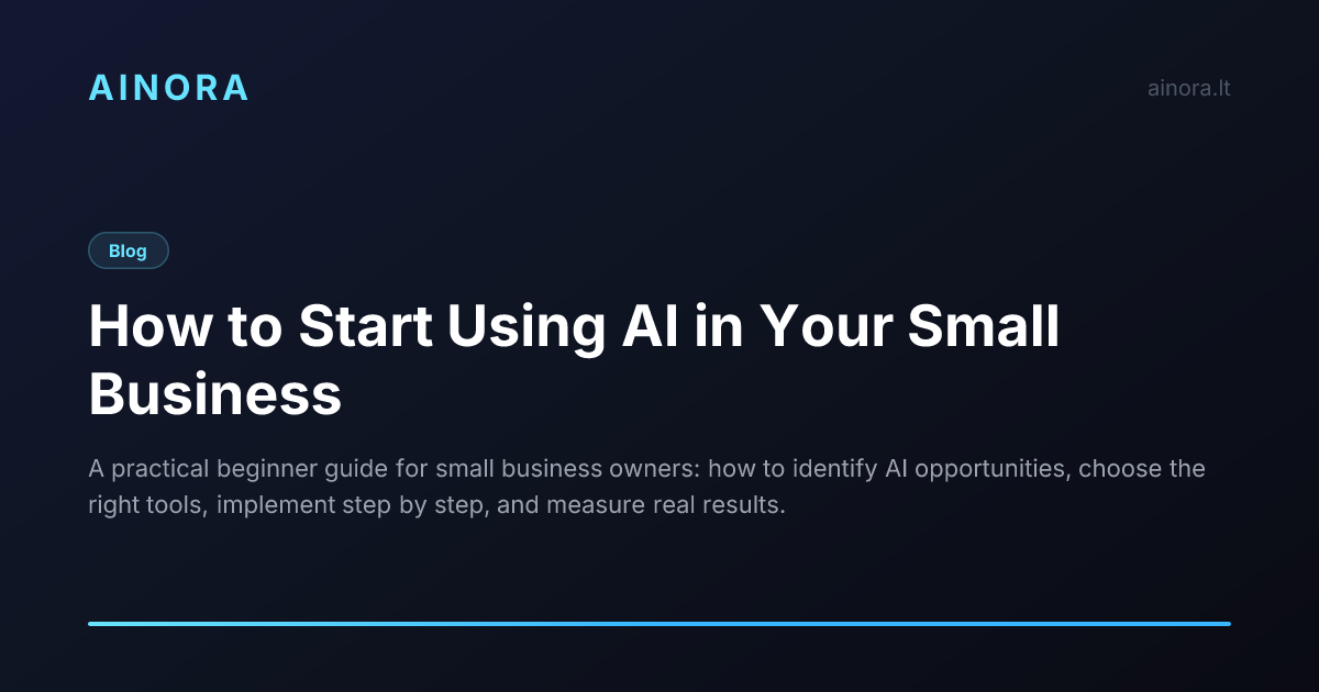 How to Start Using AI in Your Small Business