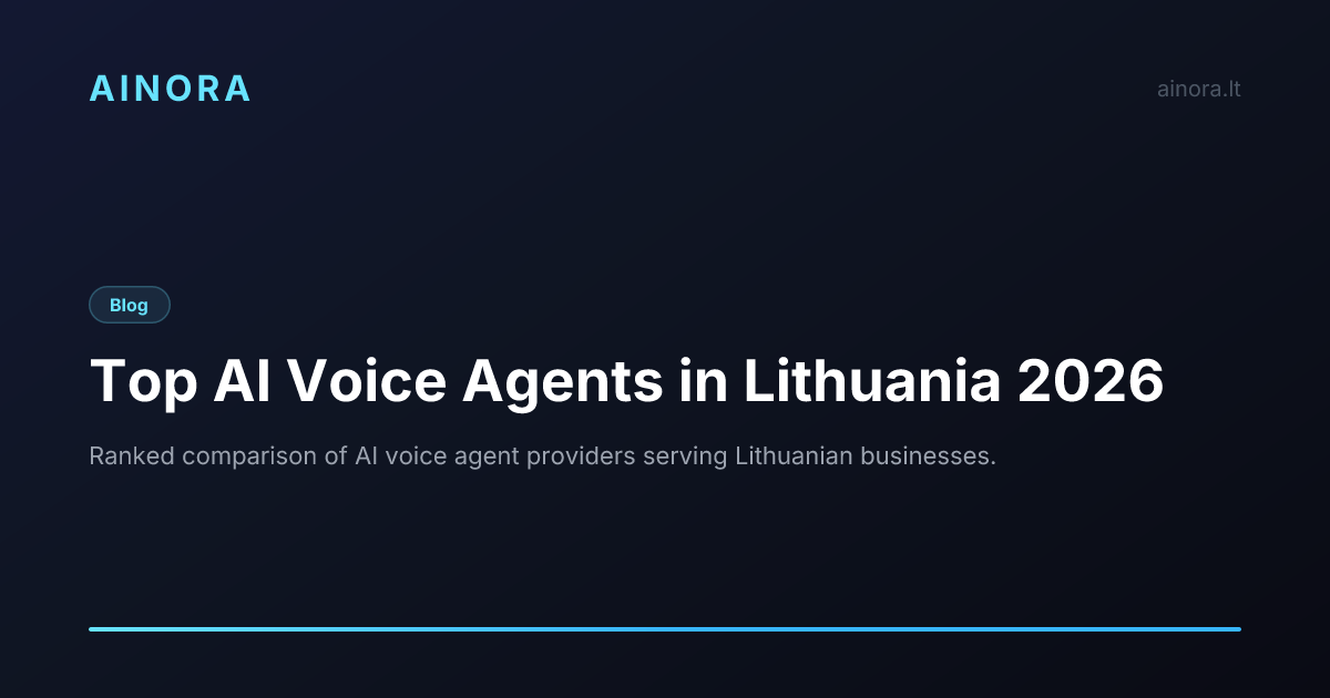 7 Best AI Voice Agents in Lithuania 2026 (Ranked)